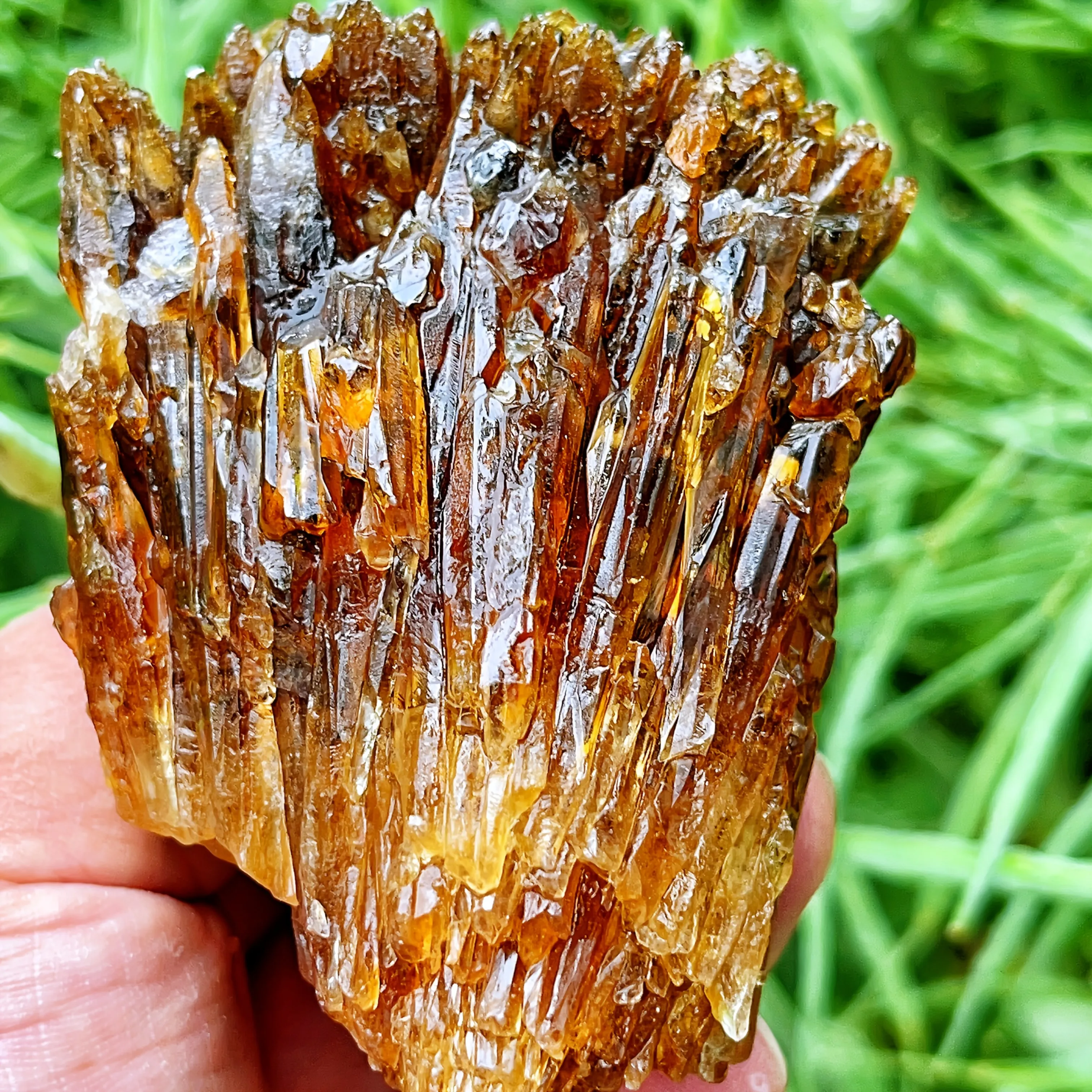 1 piece of amber calcite - native amber calcite cluster - exquisite amber calcite for home décor, unique handcrafted collection