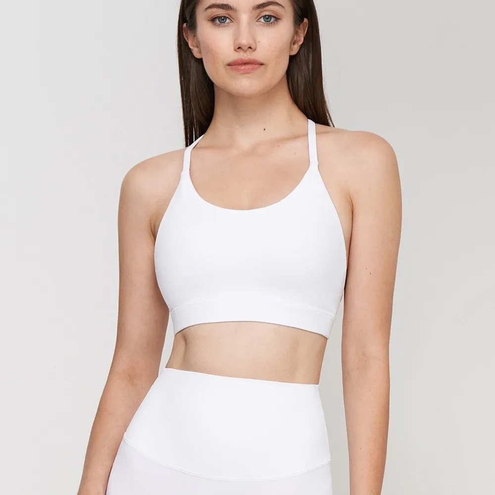 

Укороченный топ для фитнеса, спортивный бюстгальтер с красивой спиной, тонкое противоударное нижнее белье для йоги, дышащий удобный тренировочный фитнес-бюстгальтер для девочек