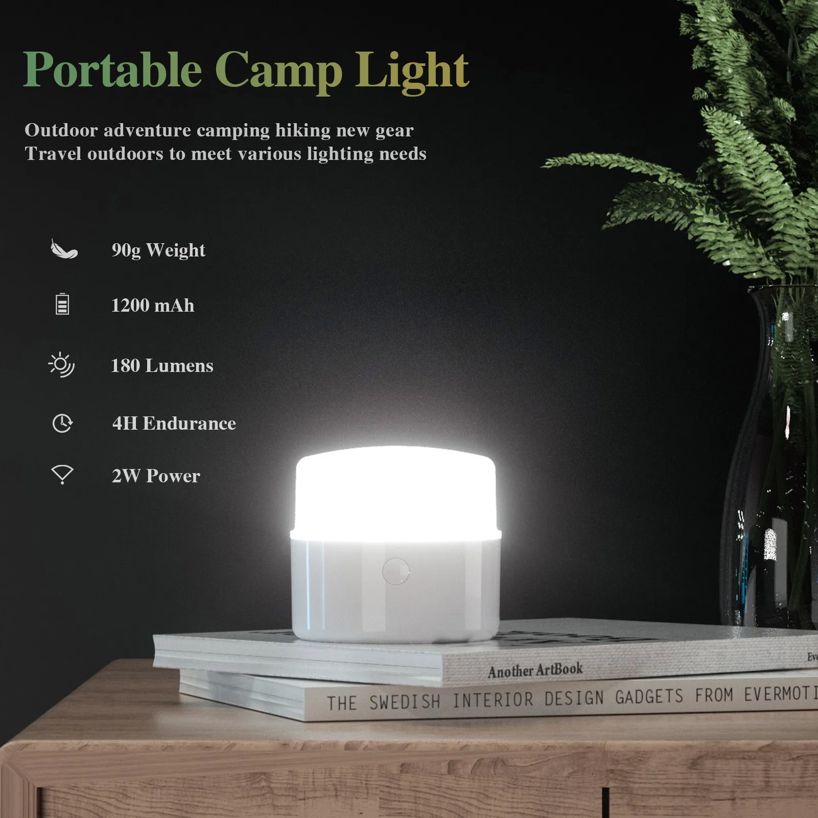 SUPERFIRE T20 LED Camping Light Rechargeable USB C Portable Lanterns Outdoor BBQ Hanging Tent Lamp with Hook Emergency Lighting