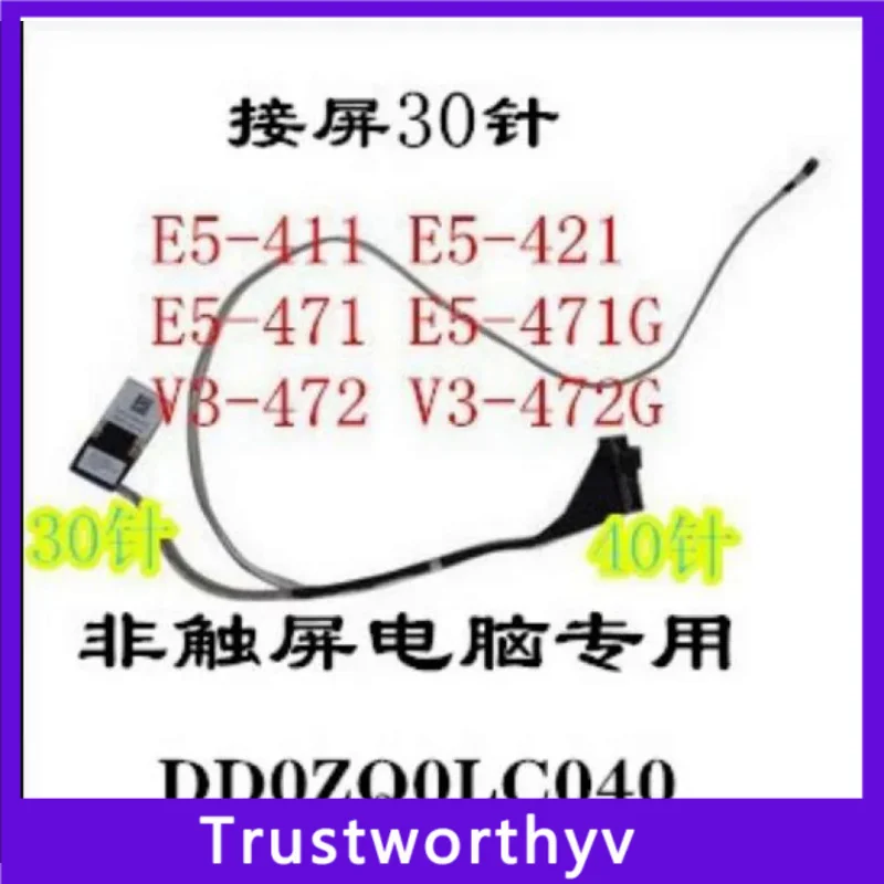 For Acer Aspire, E5-472G, E5-411, E5-421, contactless, p/n, DD0ZQ0LC040, DD0ZQ0LC000, Notebook, LVDS, New