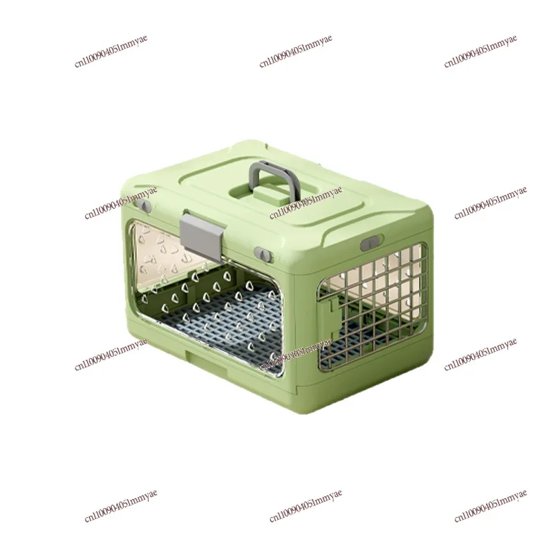 Portable Folding Pet Air Case Car Play Checked Travel Breathable Portable Cat Case