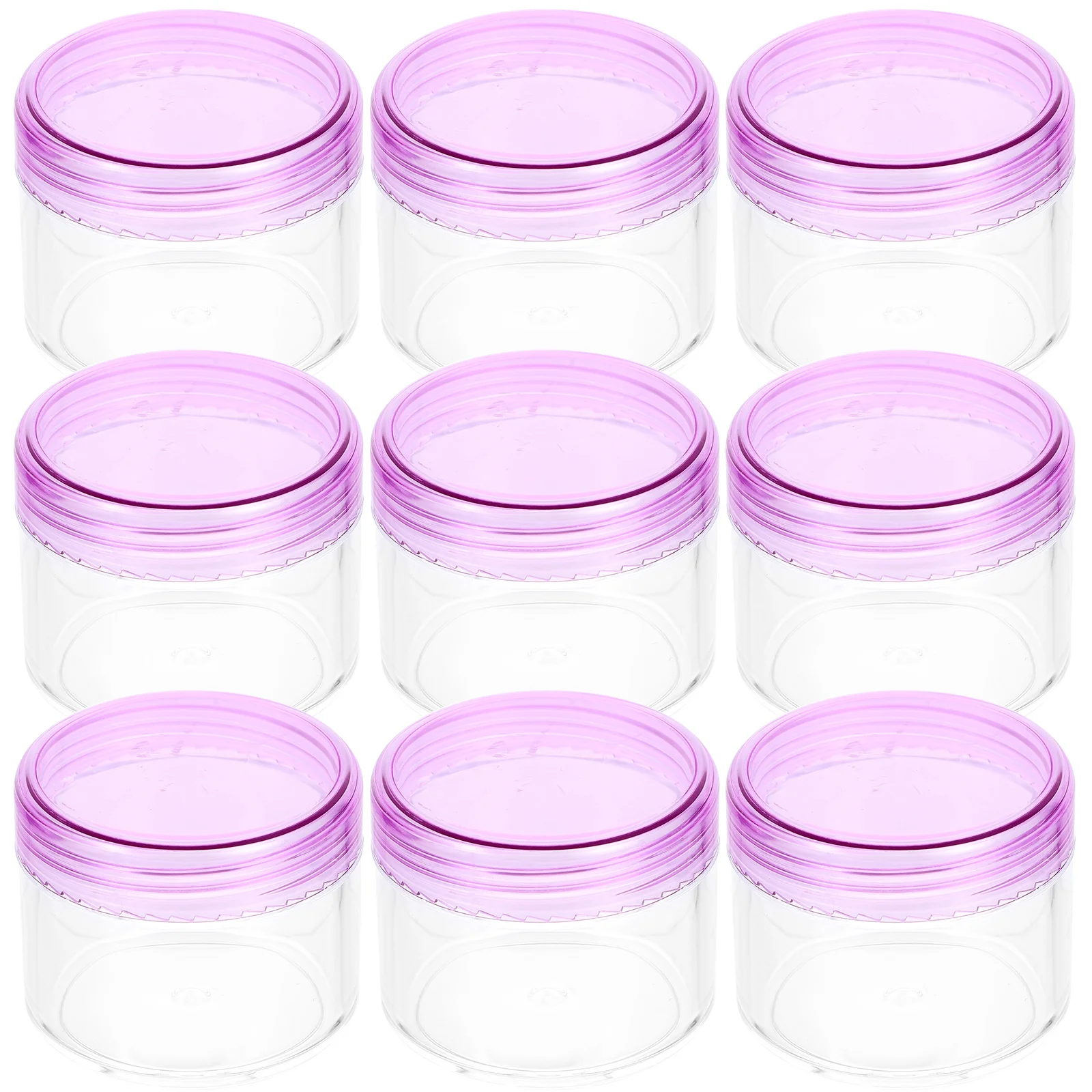 

12 Pcs 12pcs Portable Containers Small with Lids Cream Outdoor Jars Empty Boxes Plastic Mini Travel