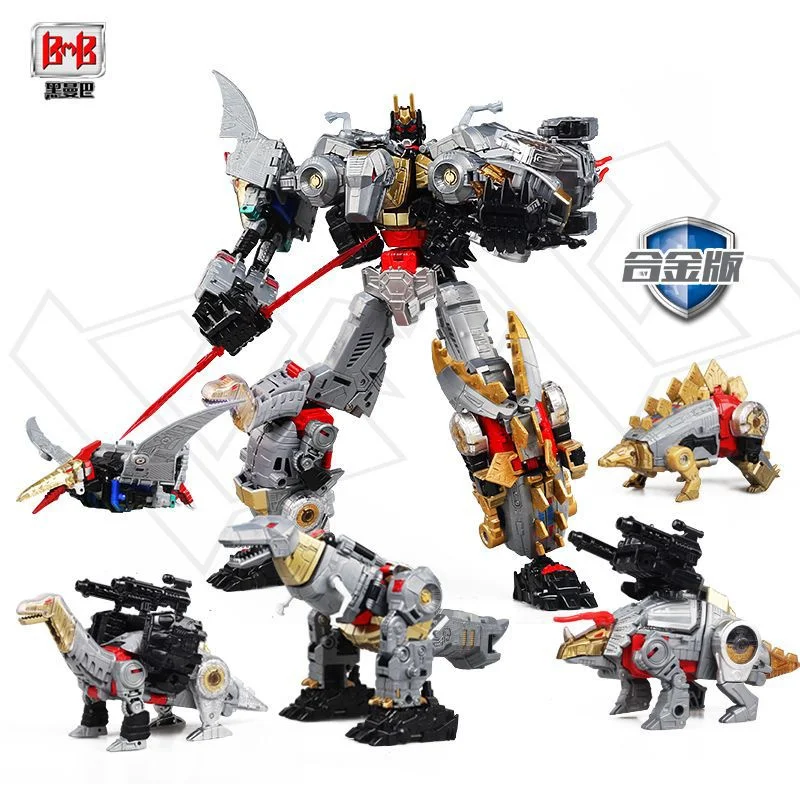 

BMB Model Transformation 5IN1 TB-13B Robot Toy Dinoking Volcanicus Grimlock Slag Sludge Snarl Swoop Slash Dinobots Action Figure