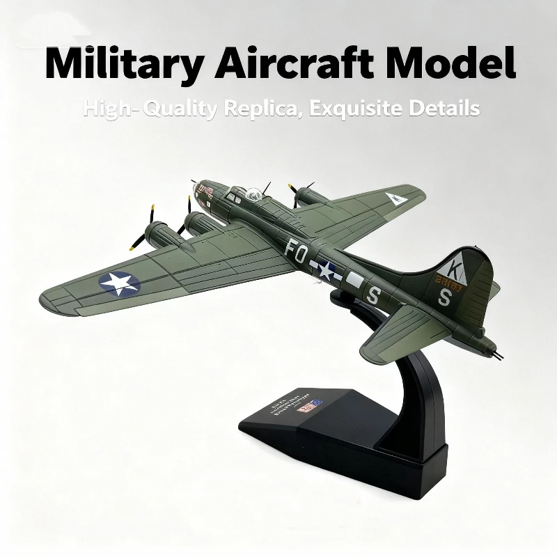 Model Airplanes Toy Planes 1:144 American Flying Fortress B-17 Bomber Bomber Simulation Alloy Aircraft Model Finished Product