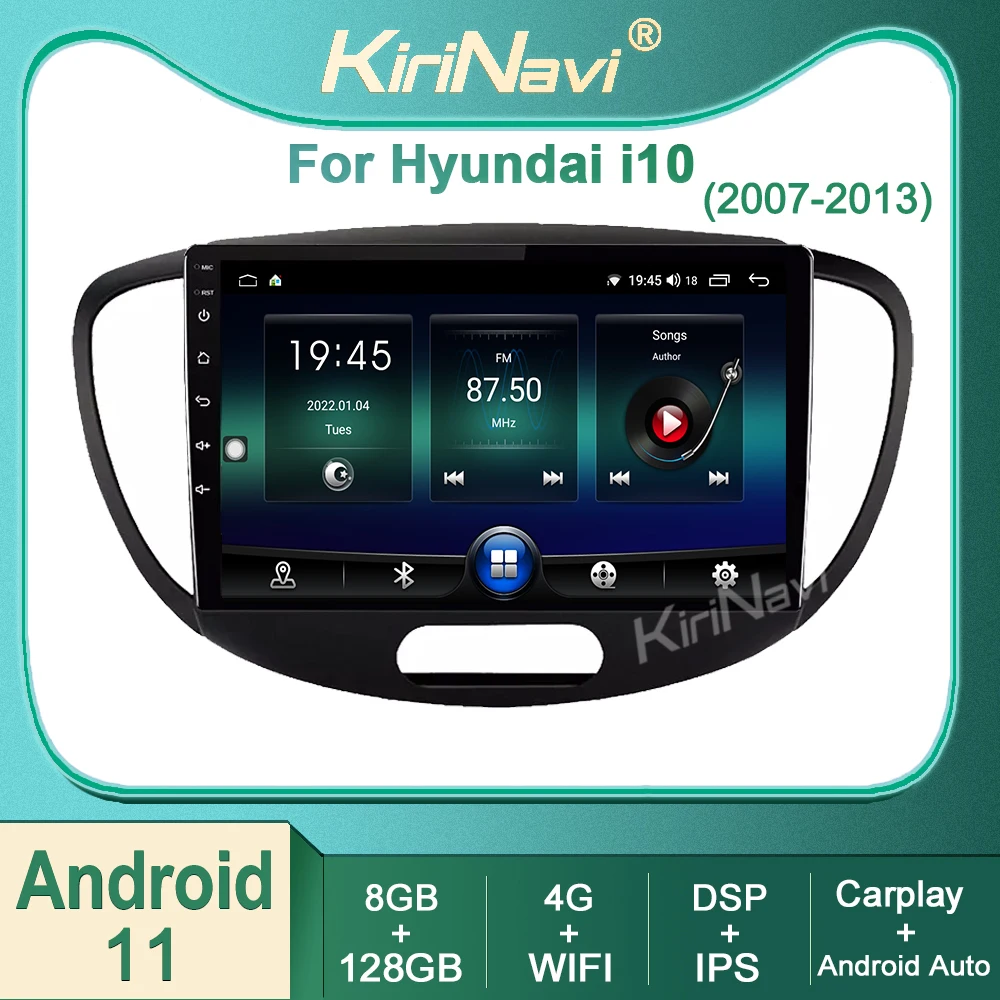 

Kirinavi Android 11 Auto Radio Navigation GPS For Hyundai I10 2007-2013 DSP IPS Car Radio DVD Multimedia Player Video Stereo DSP