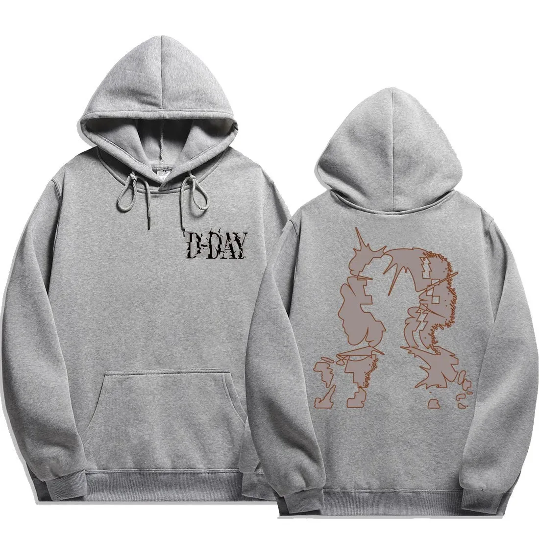 Kpop Agust D D-DAY US Solo Tour Hooded Cardigan Long Sleeved Diamon Coat Cotton Y2K Oversize Pullover Couple Sweatshirt
