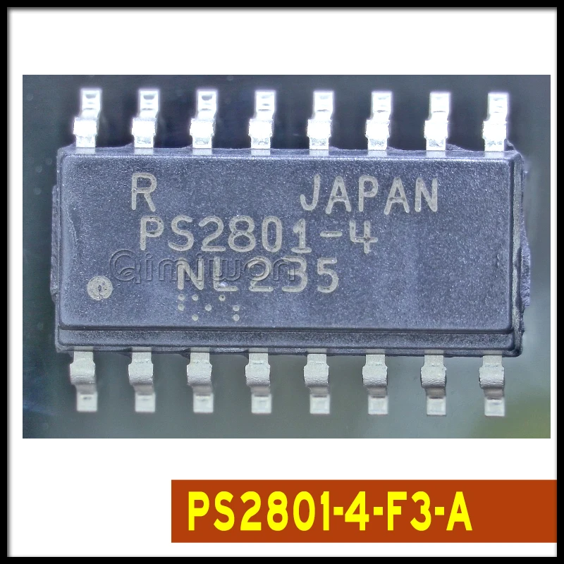 IN STOCK 10PCS/LOT NEW PS2801-4-F3-A PS2801-4 PS2801 SOP16