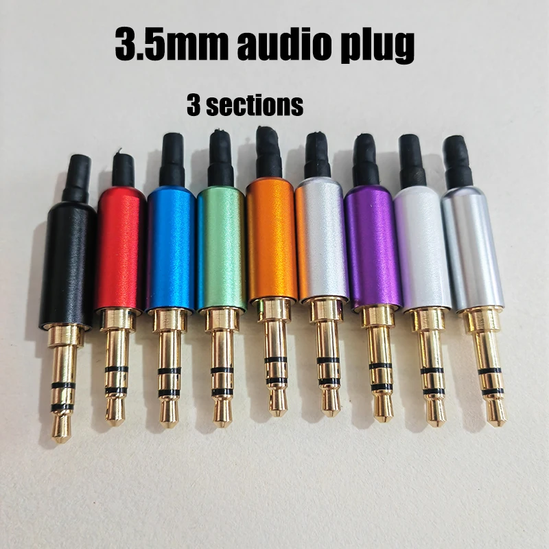 1 Stück 3,5mm Audio-Stecker 2/3/4 Pole Mikrofon Kopfhörer Audio-Adapter Stereo-Stecker Reparaturkabel Lötverbinder DIY Stecker – Detail 9
