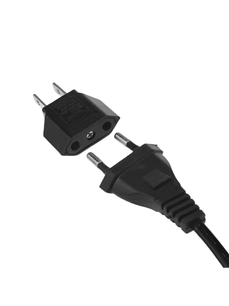 Adaptateur de prise US/EU vers EU, 2 broches, 4.0mm, adaptateur de voyage Euro, prise ue vers US, convertisseur d'alimentation, prise électrique