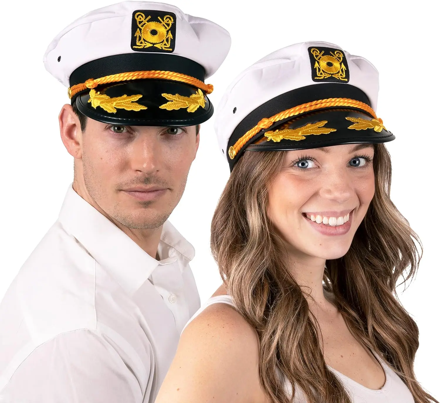 

Men Women Captain's Yacht Sailor Performance Party Hat Snapback Adjustable Sea Baseball Cap Navy Costume Accessory