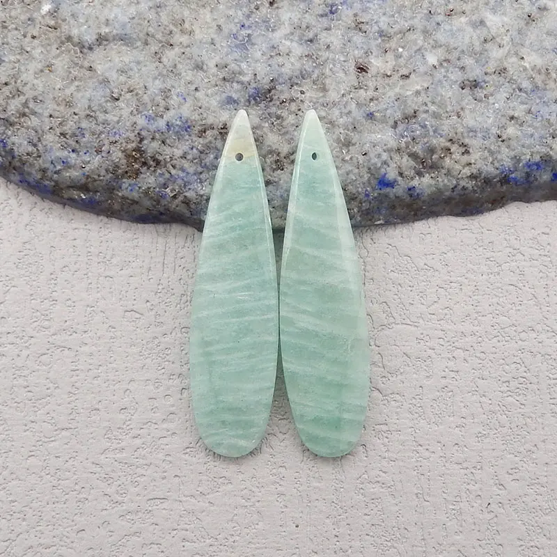 Natural Amazonite Earring Bead,Birthday Gift,Women's Jewelry Accessories Charm Personalizable