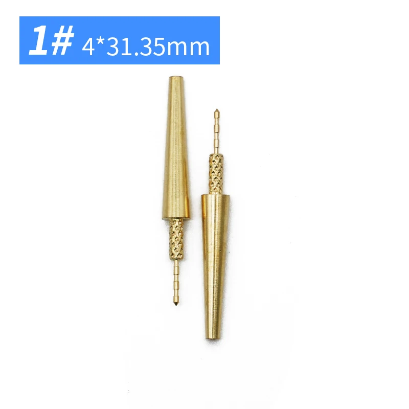 50Pcs Dental Dowel Stick Pins with Spike Brass Pins Nails with Extended Spikes 3 Models Used with Dental Pindex