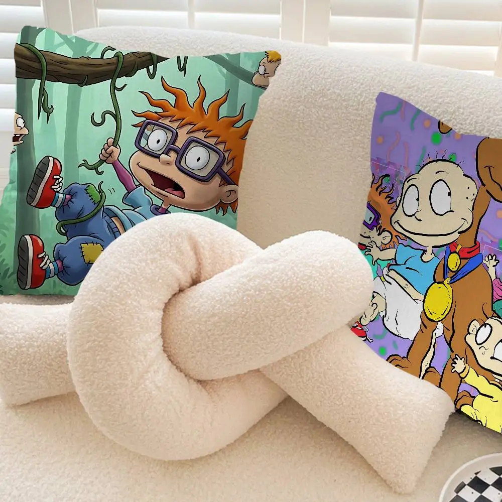 Cartoon R-Rugrat Personalized Pillow Cover Kids Bedroom Wild Party Decor Pillowcase kid Birthday shower Gift