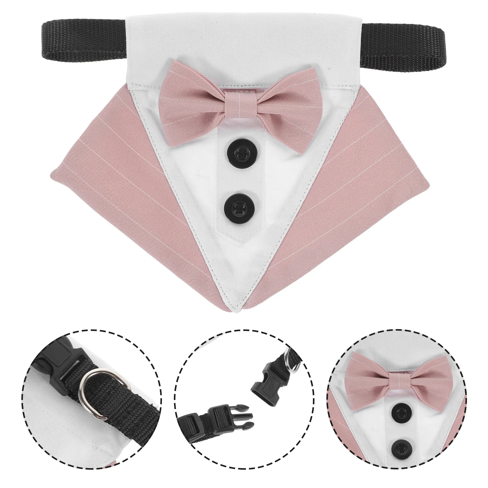 

Dog Wedding Headscarf Adjustable Triangle Scarf Pet Party Neckwear Puppy Bib Bandana For Medium Dogs Dog Scarfs For Dogs