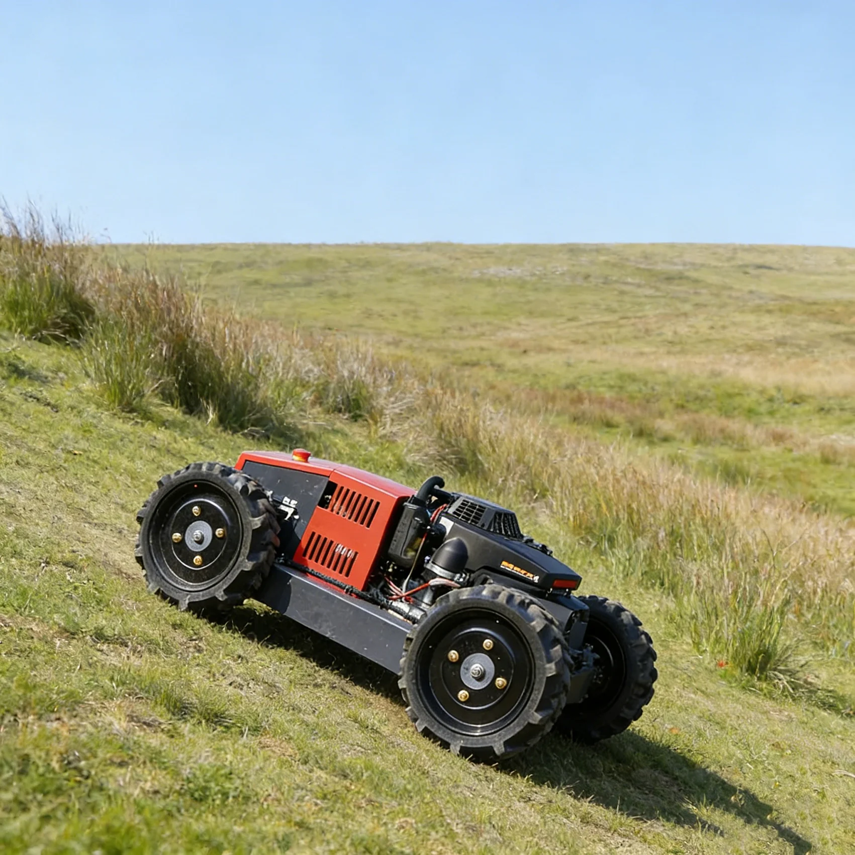 

Индивидуальная самоходная 4-тактная газонокосилка с дистанционным управлением, профессиональная беспроводная роторная газонокосилка для самостоятельной сборки, газонокосилка на гусеничном ходу