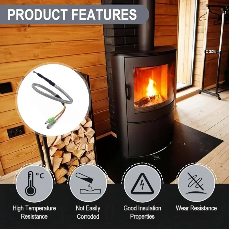 Termocoppia efficiente parte 812 4470 adatta per modelli stufe Quadrafire Castile e riscaldatori PS35 PS50 CAB50 Y5GB