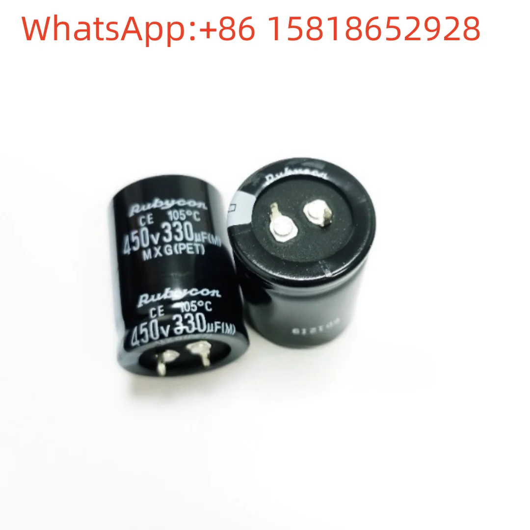 

2 шт. 450 В 330 мкФ 30X40 рубиновые серии MXG 330 мкФ 450 В оригинальные электролитические конденсаторы Bullhorn