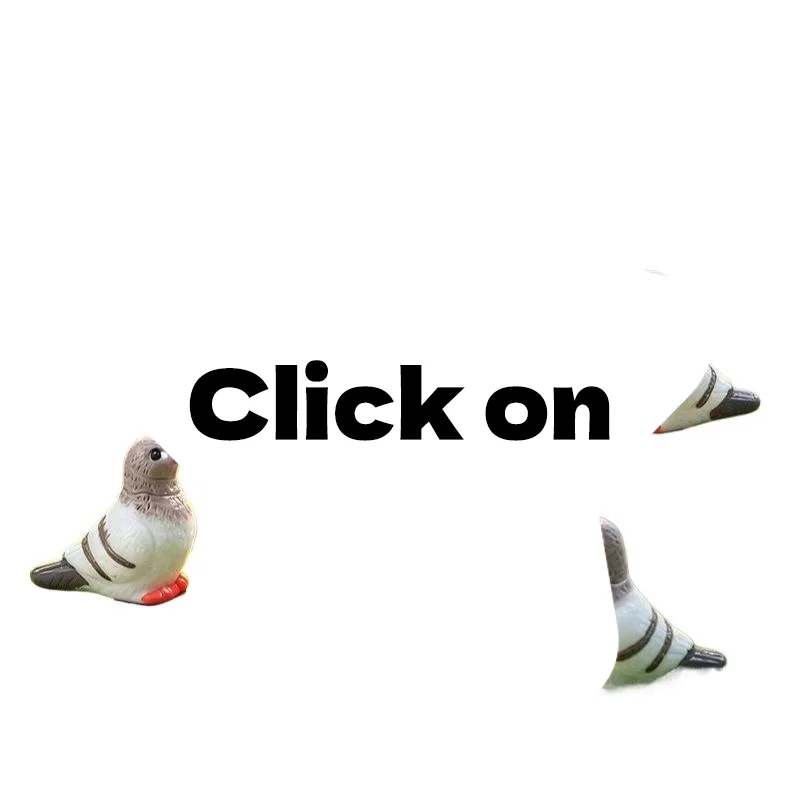 5pcs Mini Simulated Pigeon Resin Ornament Cartoon Bird Landscape Accessory for DIY Handmade Jewelry Charm and Decor DIY Craft