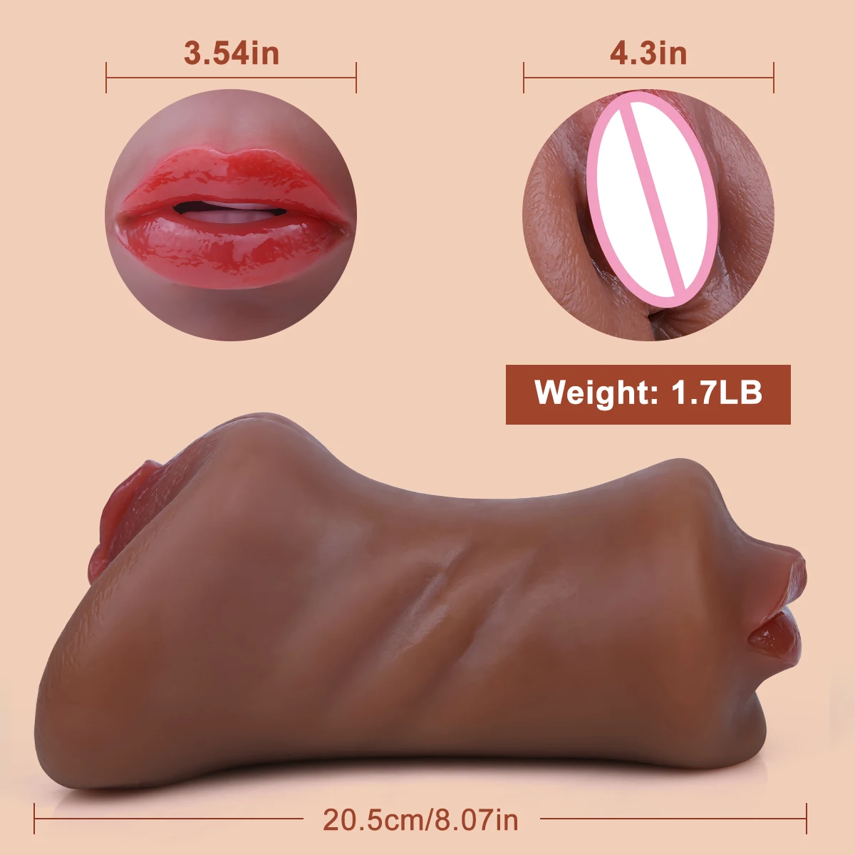 3 في 1 المهبل الاصطناعي ذكر الاستمناء كأس واقعية المهبل الحقيقي الفم المهبل الشرج سيليكون الحمار الجنس لعب للرجال الاستمناء