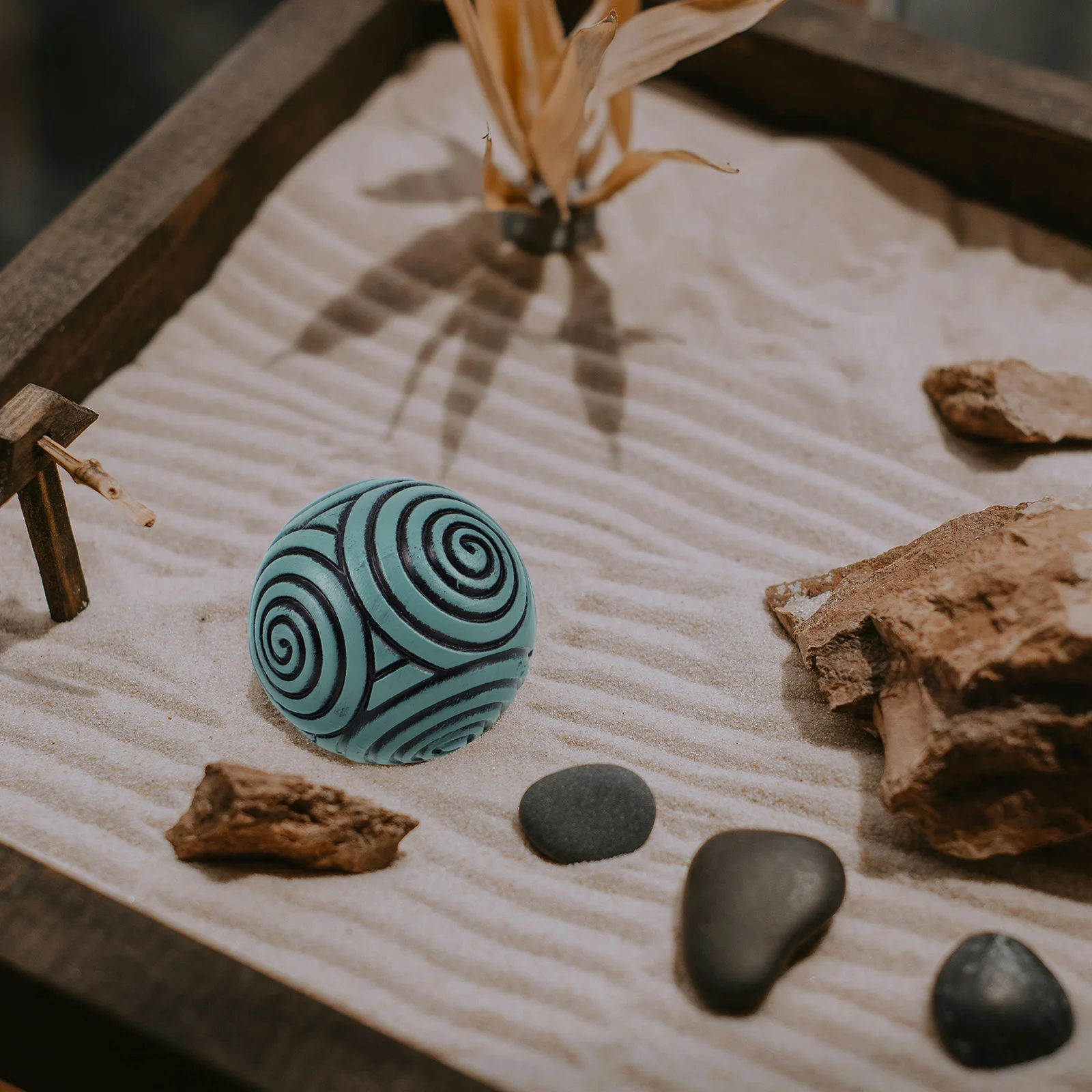

Zen Garden Sand Balls Resin Japanese Spiral Spheres Miniature Garden Accessories Desktop Zen Decor Sand Sensory Tool