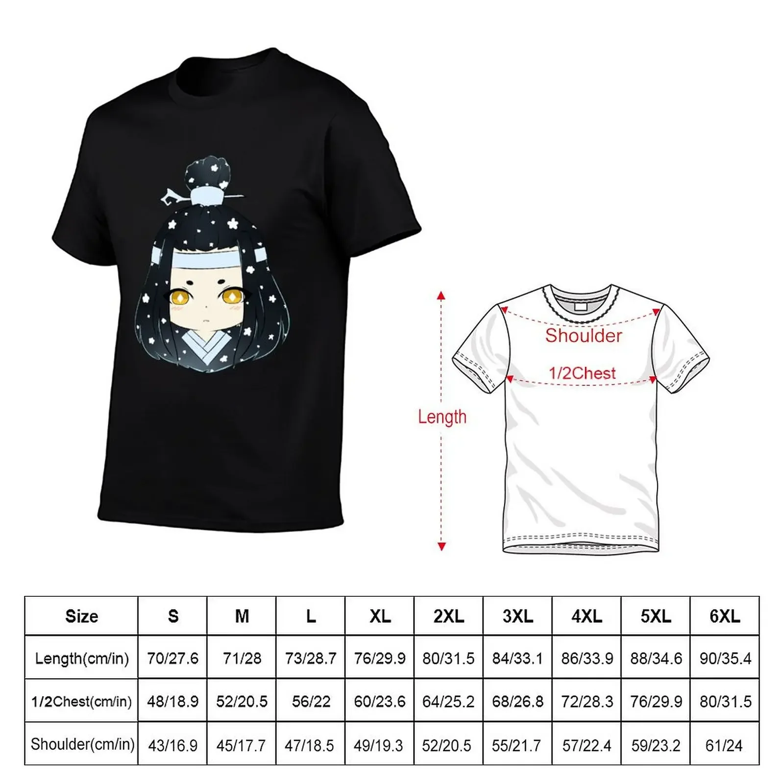 Lan Wangji icon chibi T-Shirt sweat blanks vintage clothes new edition mens tall t shirts