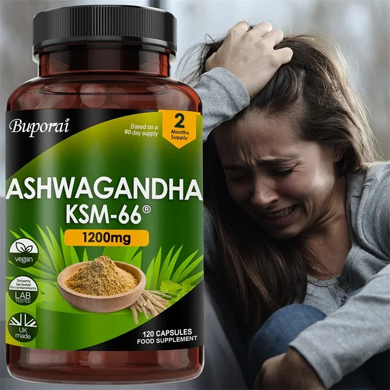 

Ashwagandha KSM-66 1200 мг - поддерживает здоровье иммунной системы, помогает снять стресс, улучшает настроение и повышает энергию, без ГМО