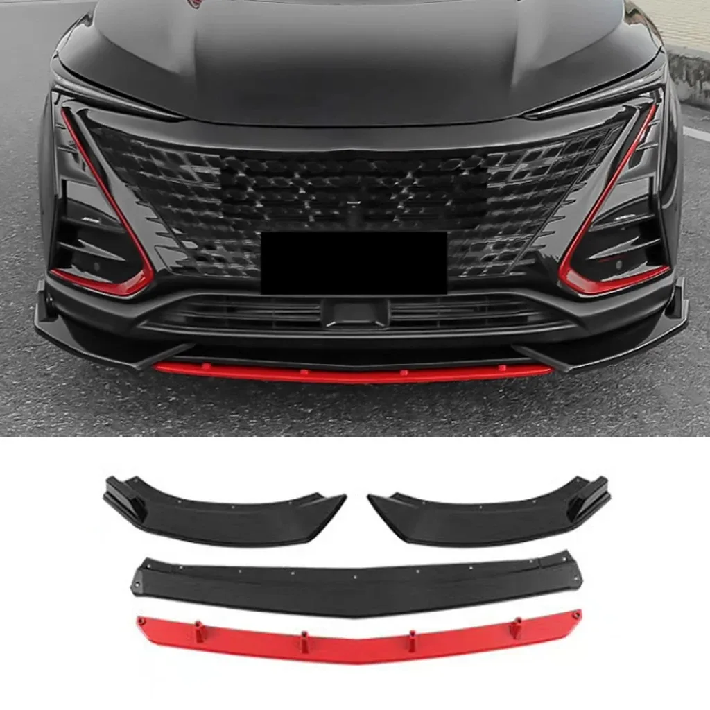 For CHANGAN UNI-T UNIT 2020 2021 Front Bumper Splitter Lip Diffuser Spoiler Cover Guard Bodykits 2020-2021 Tuning Accessories