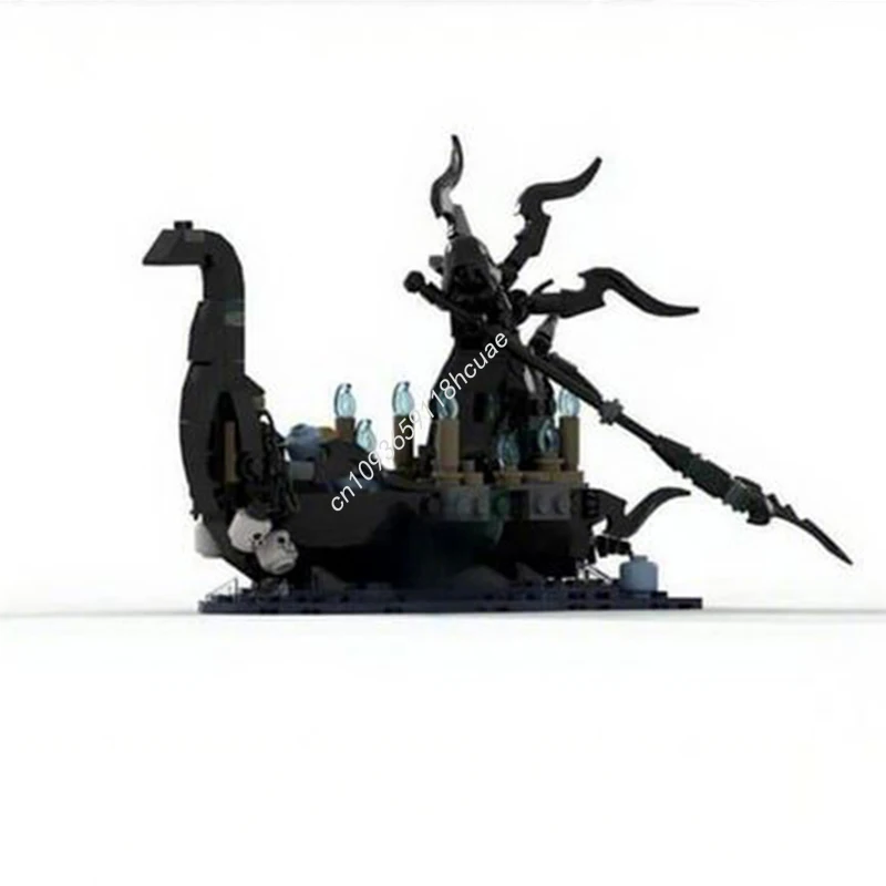 231 elementów MOC Souls Ferryman Boat Model Klocki Konstrukcyjne Zabawki Modułowe Edukacja dla Dzieci Architektura DIY Prezenty Świąteczne