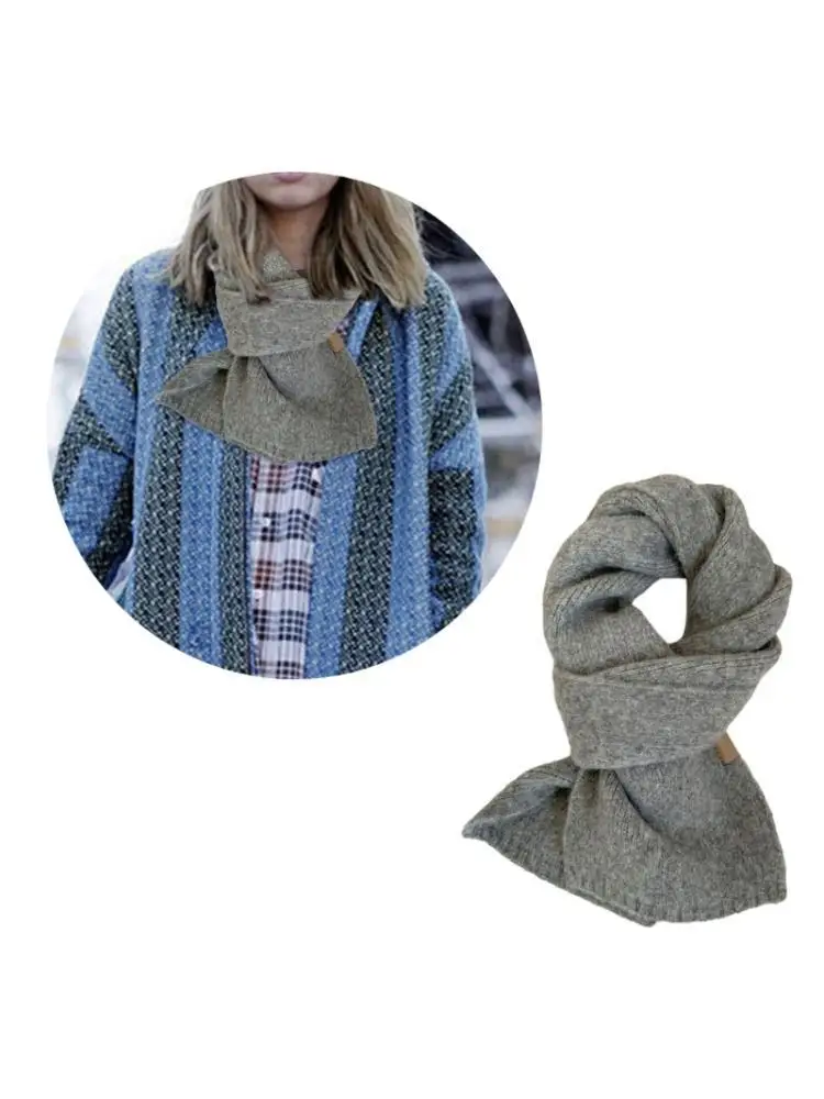 

652F Корейский Шарф Легкий Теплый Зимний Шарф Для Женщин Мужчин