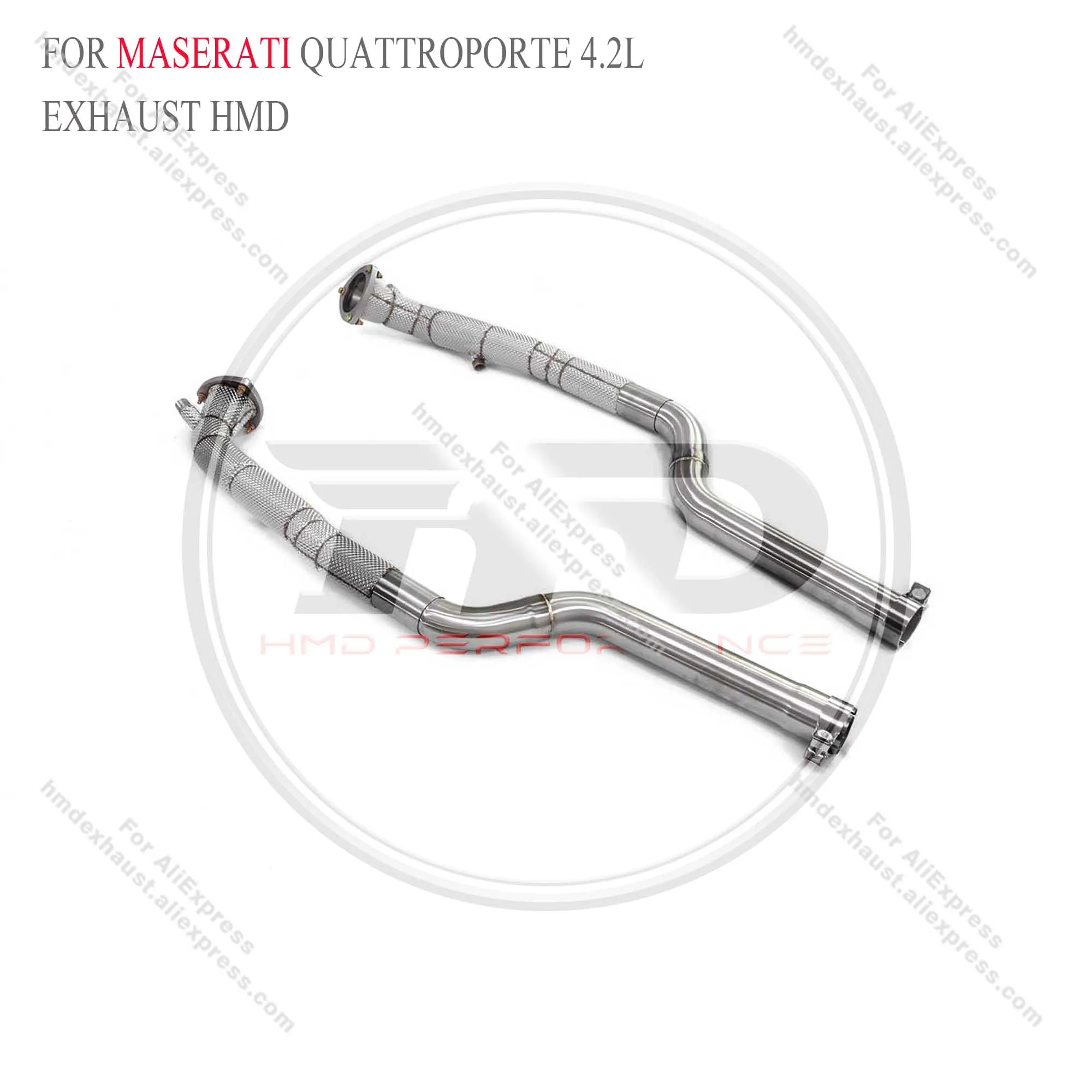 HMD Downpipe for Maserati Quattroporte 4.2L Stainless steel Exhaust System High Flow Performance With Heat Shield