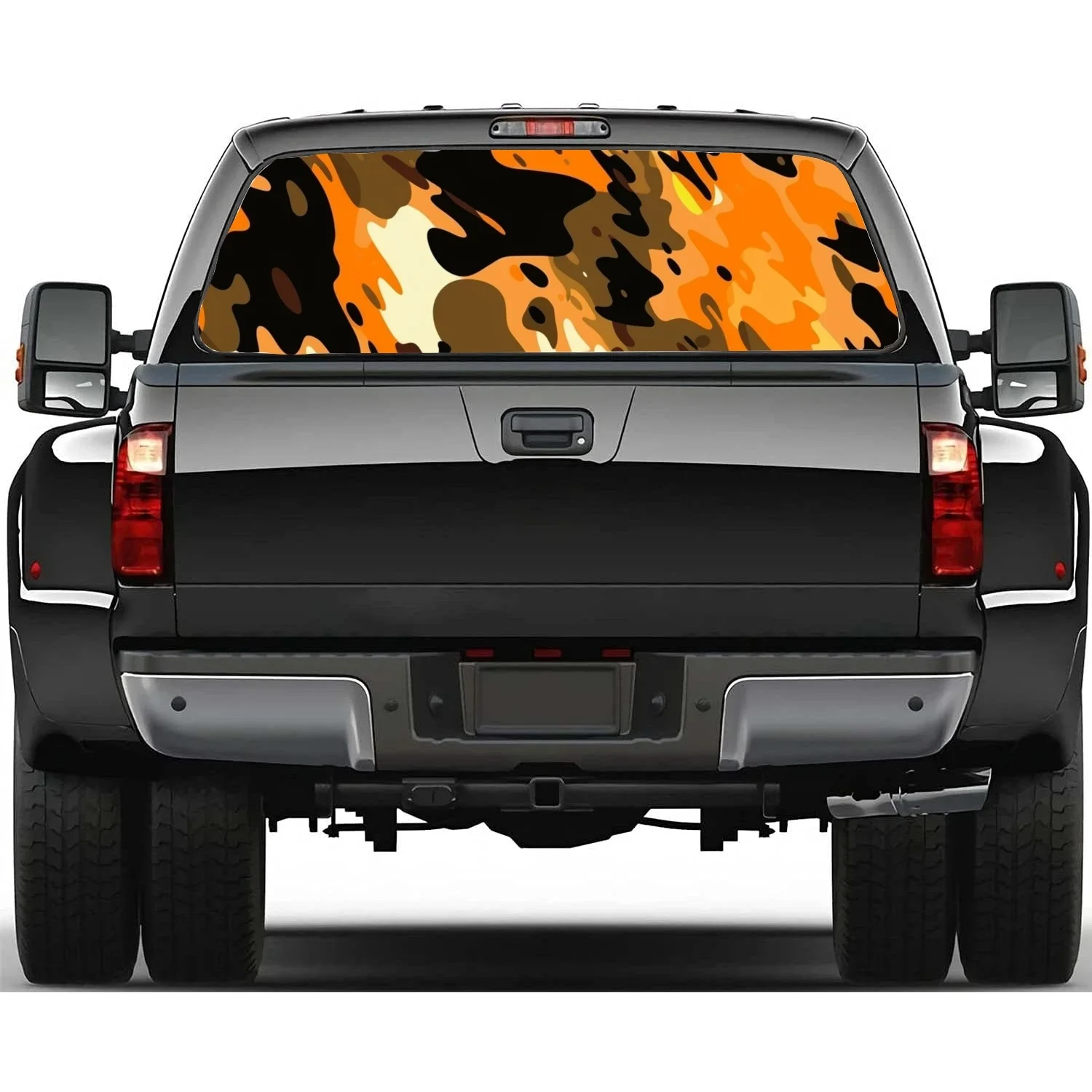 

Camouflage Painting Car Rear Window Decal Fit Pickup,Truck,Car Universal See Through Perforated Back Windows Vinyl Sticker