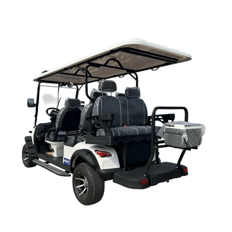 New Export China Made New Energy Golf Cart 72V Ultra High Power Long Distance LED Light Sightseeing Solar 6 Seat Golf Cart