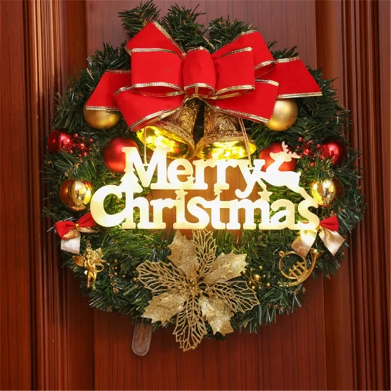 Christmas Decoration 2024 New Year Xmas Merry Christmas LED Letter Tag Light String Fairy Garland Home Decoration Christmas Noel