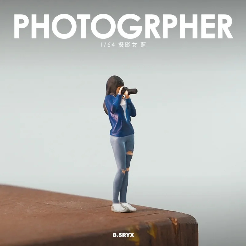 Figuras de acción en miniatura de resina para foto de niña, accesorios de adorno de escena estereoscópica, juguetes, accesorios de fotografía, 1:64