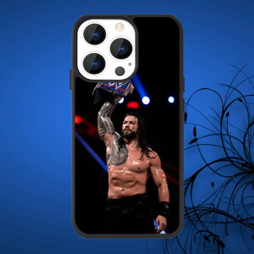 R-RomanS Grote Hond R-Reigns Telefoonhoesje voor iPhone 17,16,15,14,13,12,11,Plus,Pro,Max Mini Magsafe Magnetisch Draadloos Opladen