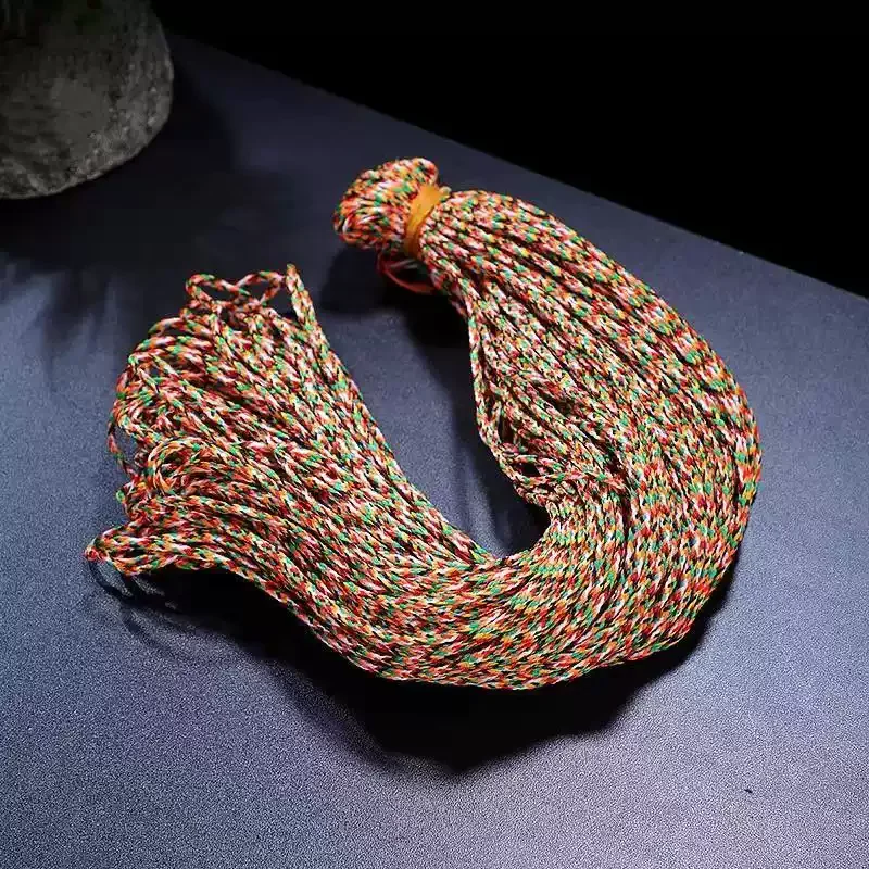 Hand-woven Multicolored Rope Xizang Tantric Vajra Knot Rope Dragon Boat Festival String Buddhist Prayer Beads Religious Supplies
