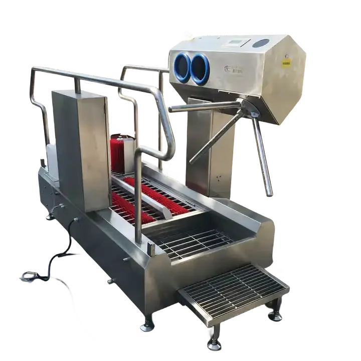 Foot hygiene cleaning station for cleaning and disinfecting footwear Sanitizer, hand disinfection
