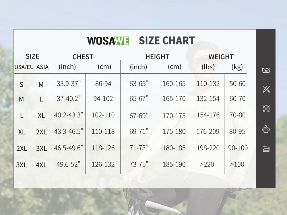 WOSAWE Men Cycling Jerseys White Long Sleeves Autumn Cycling Clothing MTB Pro Team Bike Shirts Bicycle Clothes Ciclismo Hombre