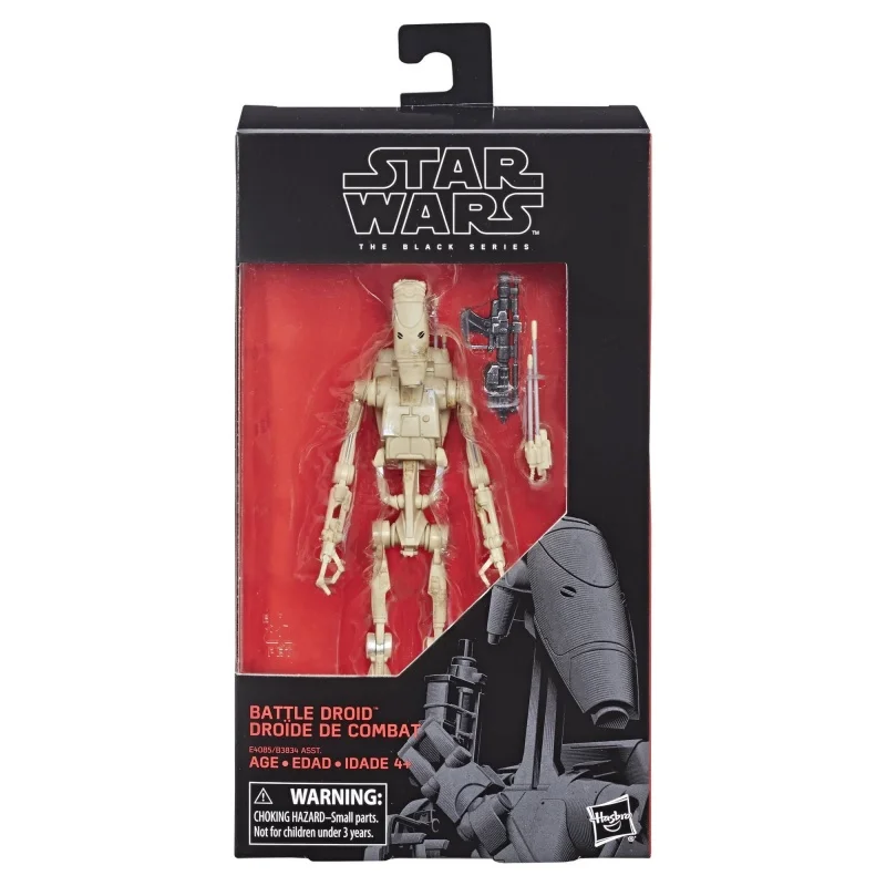 Original Hasbro Star Wars theBlack Series 6-inch Battle Droid Collection Figure toys