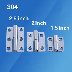 1.5/2/2.5 Inch Stainless Steel Flag Shape Detachable Hinge for Aluminum Doors Bathroom Door Bathroom Removable Hinge