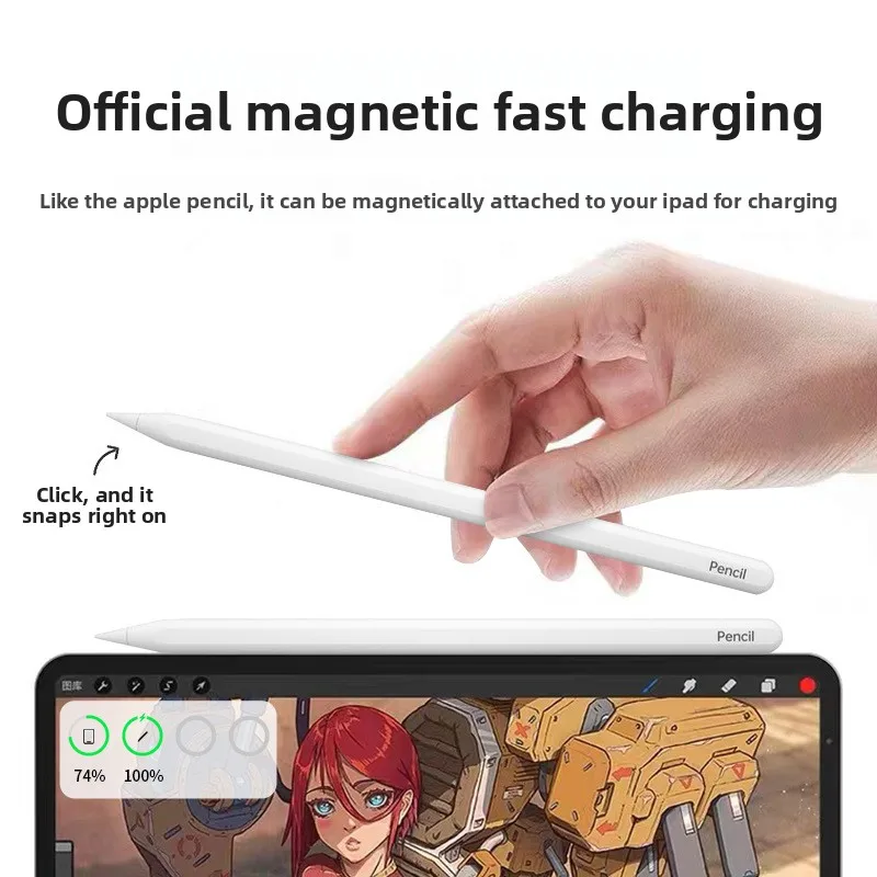 Magnetic Charging Capacitive Stylus Pen Original Replacement Touch Screen Handwriting Pen Universal Tablet Drawing Stylus