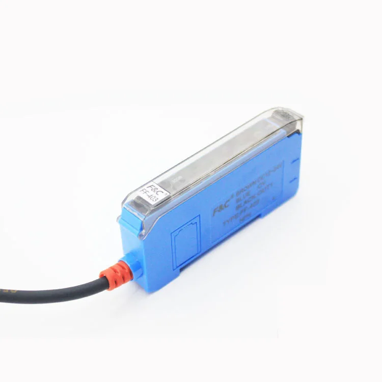 FF-403 Fiber Amplifier Sensor, 8-bit Numbers Display, NPN PNP 12~24VDC Transducer, NO Magnetic Field Interference