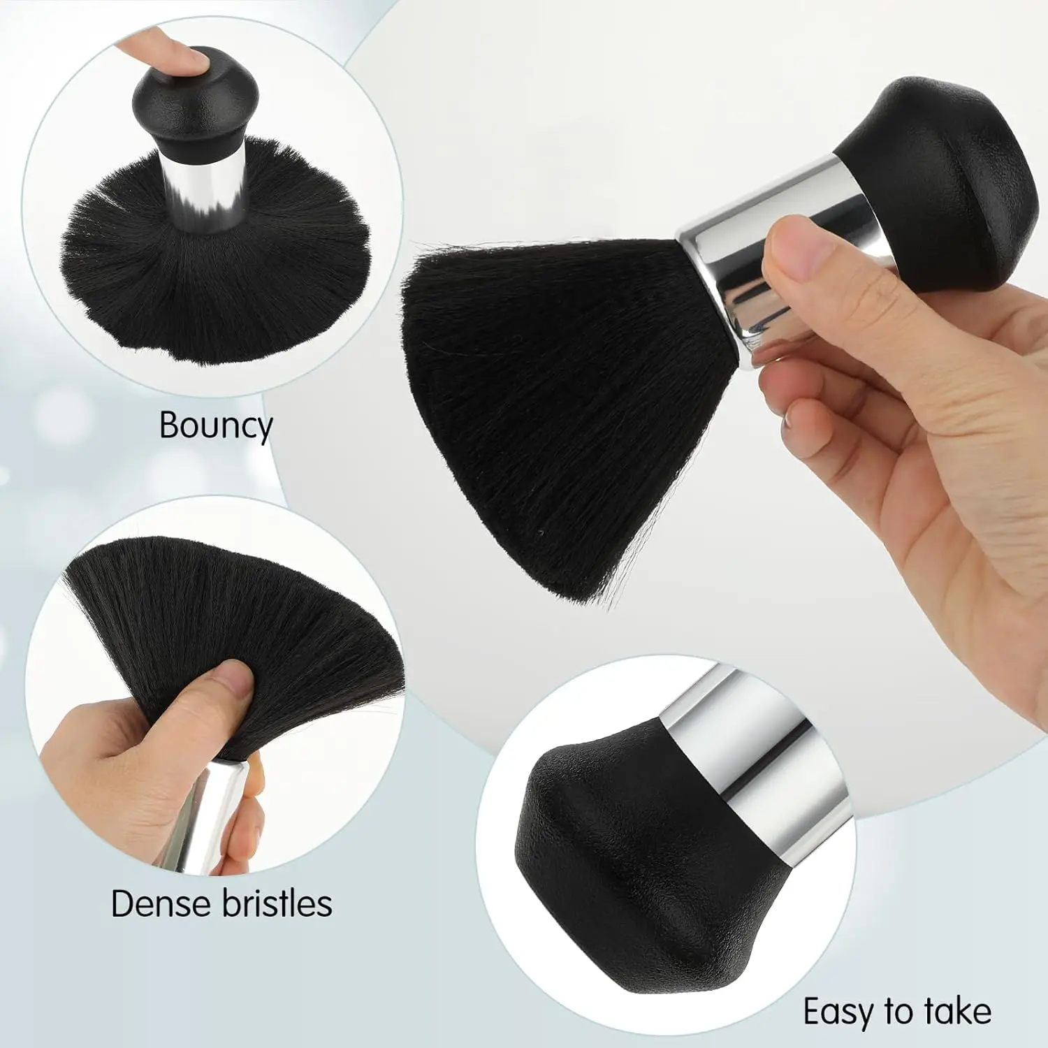 Professional Barber Kit Hairdresser Tool Set - Neck Duster, Water Spray Bottle, Cleaning Brush for Hair Styling Salon & Home Use