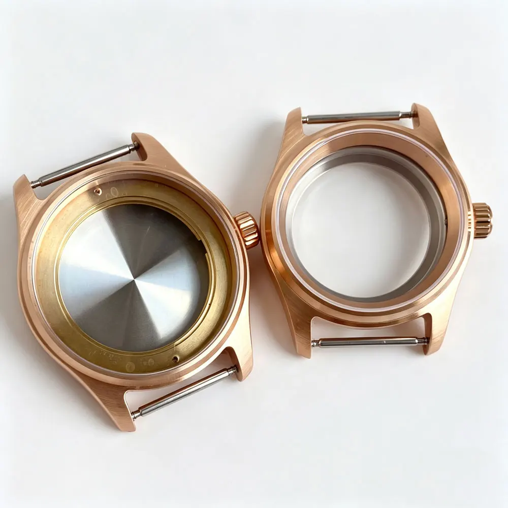 20ATM Dive Solid CUSN8 Bronze 36mm 39mm Pilot Watch Case Sapphire Fit Japan NH34 NH35 NH38 Miyota 8215 ETA2824 PT5000 Watch Part