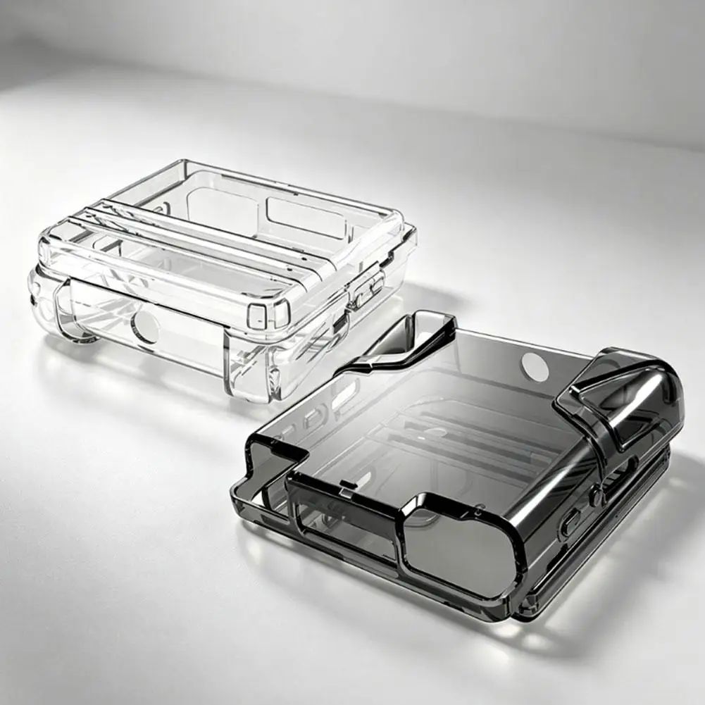 For Anbernic RG34XX SP Handheld Console Case Clear Flexible TPU Protective Cover Scratch Resistant Lightweight Full Edge Shell