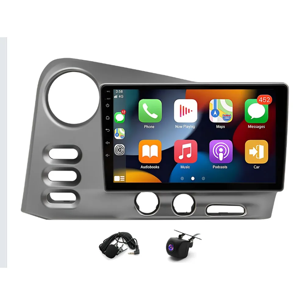 Autoradio 9 pouces adapté à la Navigation GPS Carplay pour Matrix 2003-2004 Android 14 autoradio Bluetooth FM/RDS WiFi SWC + AHD