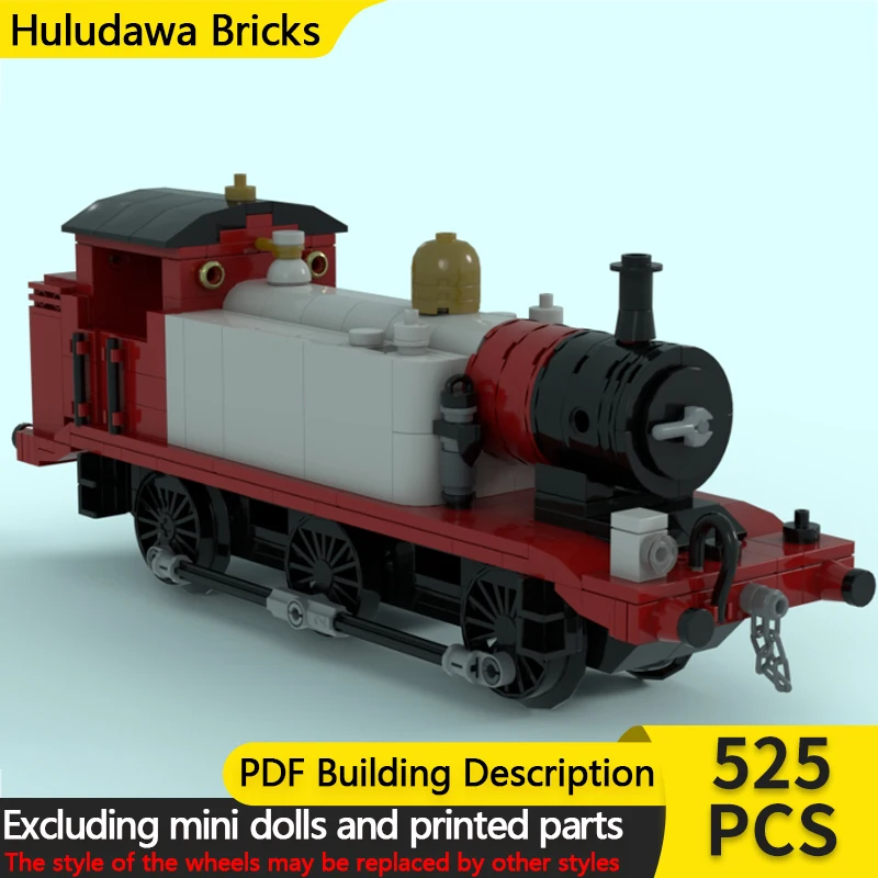 

Конструктор City Car Model MOC: Классический паровоз E2, модульная технология, развивающая игрушка для детей, подарок на праздник, набор для сборки