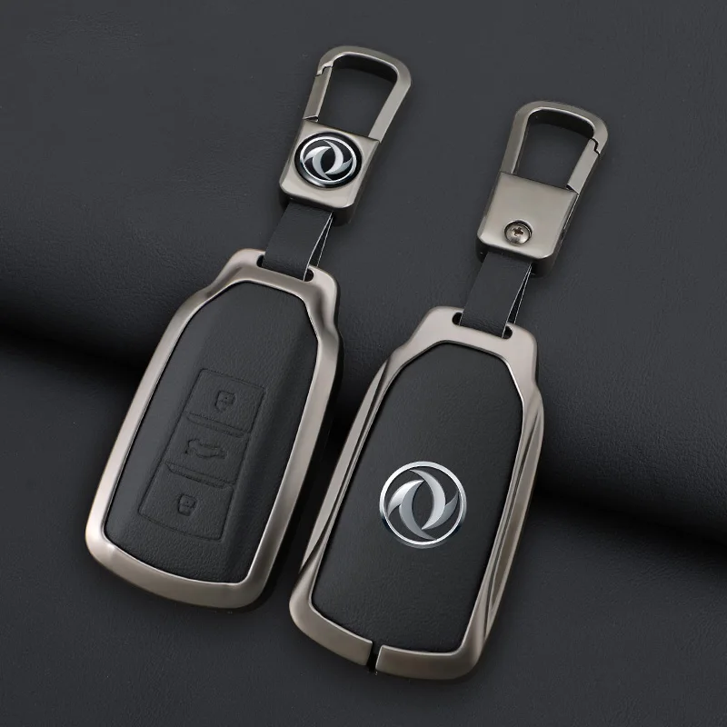 Car Alloy Key Case Cover Holder Shell Fob for Dongfeng Scenery 580 Fengshen AX7 Yixuan Max Protector Auto Keychain Accessories