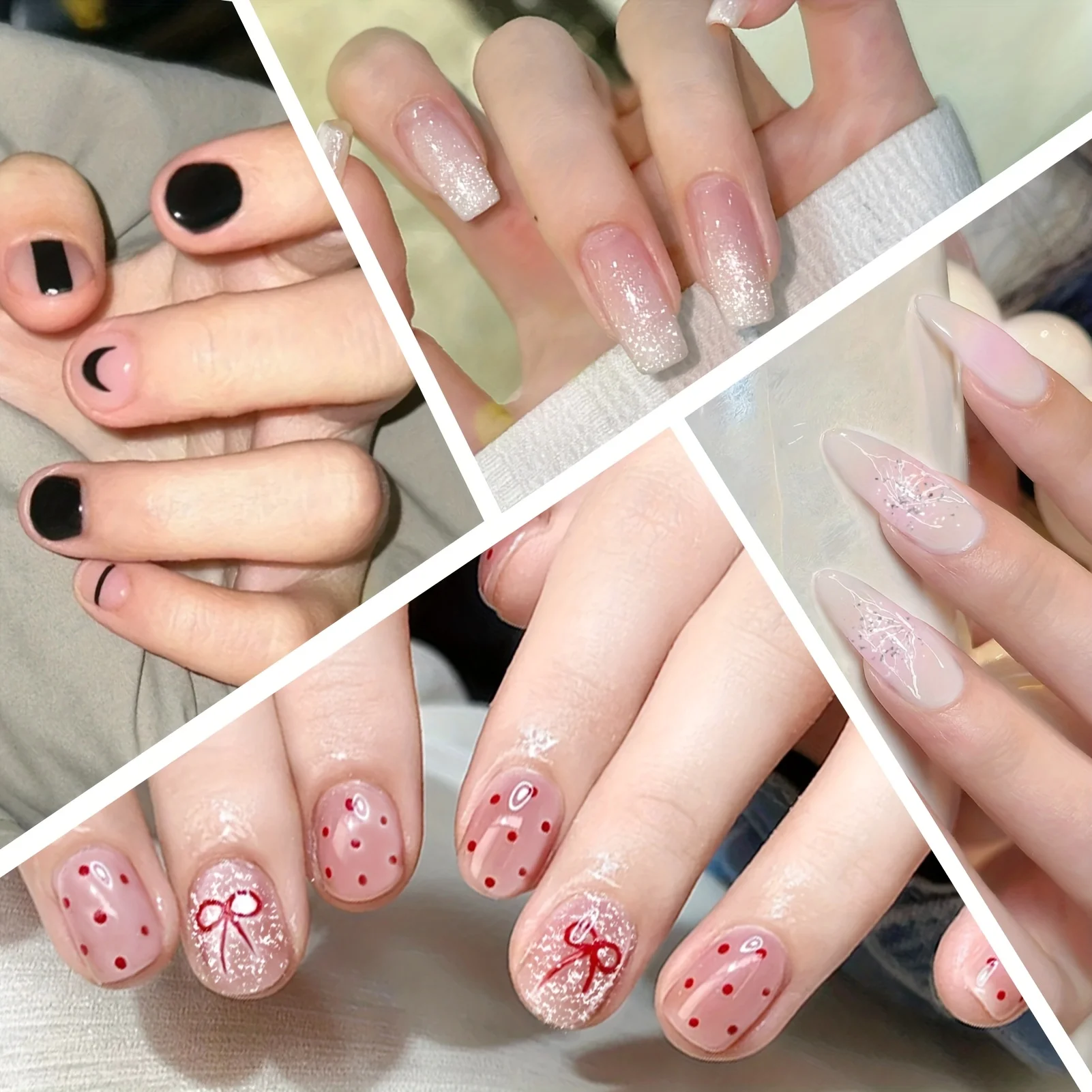 Harunouta 16 Streifen, Farbverlauf, roter Marmor, Goldlinie, halbgehärtete Gel-Nagelstreifen, DIY-Gel-Nagellack-Aufkleber für Nägel, Arbeit mit UV/LED – Detail 3