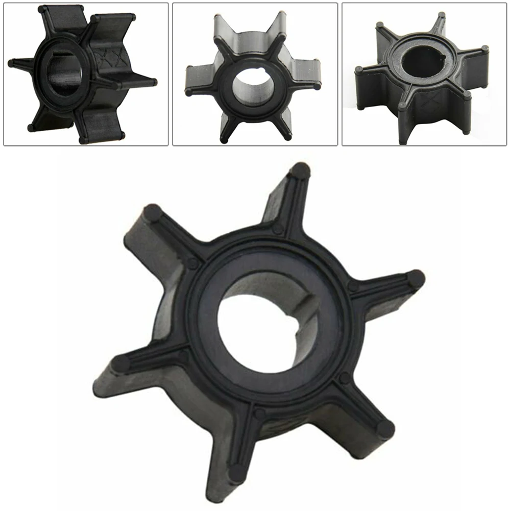 Impeller Water Pump For Tohatsu Motor Parts Replacement Rubber Black For Tohatsu/Mercury/Sierra 1Pieces 6 Blades